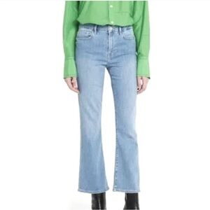 Frame Denim Le Crop Mini Boot Jean Sz 29 Adeline. Light Wash Casual Classic Chic